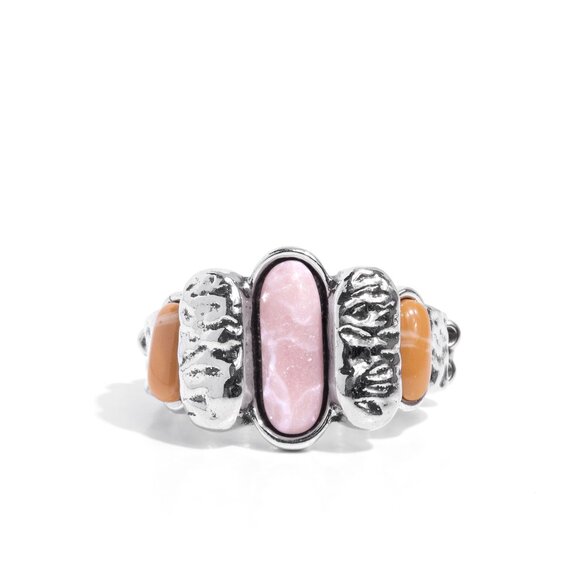 Paparazzi Jewelry Accessories - Natural Neutrality - Pink Ring - NEW!! - Picture 2 of 4